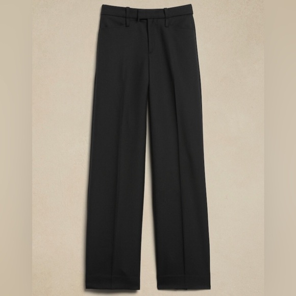 NWT! Banana Republic Lido Wide Leg Italian Wool Pants 8L Long - Picture 5 of 6